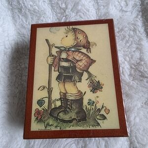 Hummel Decorative Plaque with Red and Green Accents